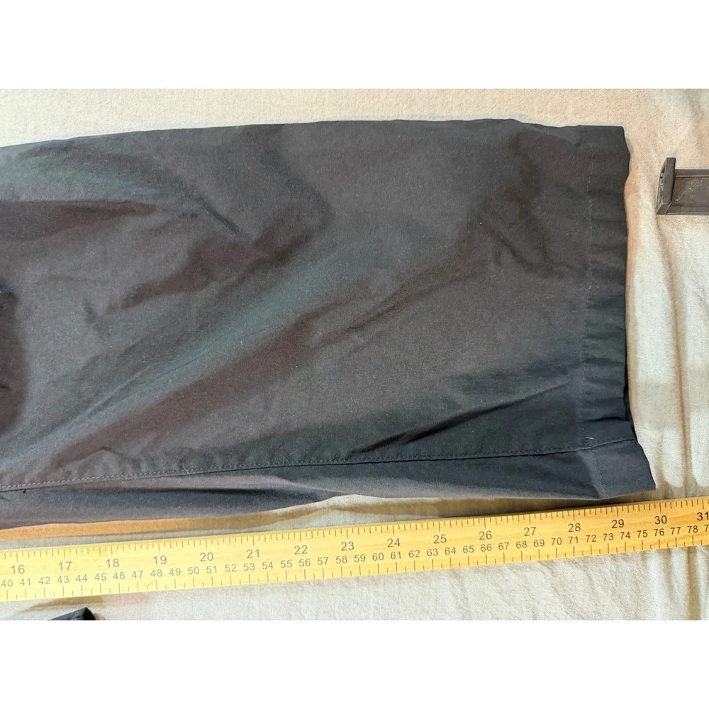 Eddie Bauer Convertible Pants Mens 36x30 Black Excellent Hiking Outdoor Zip Off